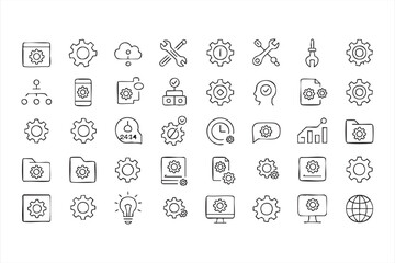 Gear and Configuration Vector Set for Software Dashboards