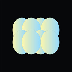 Abstract Illustration Egg-Shaped Composition
