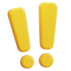 3D Exclamation Mark Icon