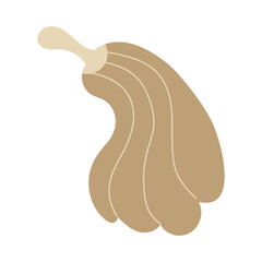 Hand drawn pumpkin doodle. Thanksgiving and Halloween decoration. Vector illustration, flat design