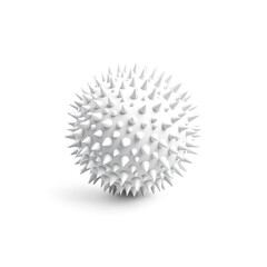White spiky ball massage ball acupressure ball trigger point ball myofascial release ball pain relief