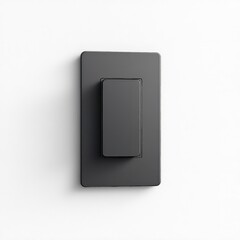 Black light switch wall plate electrical outlet home improvement modern decor minimalist design interior design