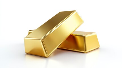 Golden Bars of Wealth: Gleaming golden bars, symbols of wealth and prosperity, are arranged artfully against a backdrop.