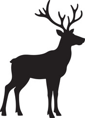  Reindeer Vector , Reindeer silhouette set, set of  Reindeer silhouettes, set of deer, deer, silhouette, reindeer, animal, mammal, antelope, christmas, hunting, nature, vector, illustration, stag, ani