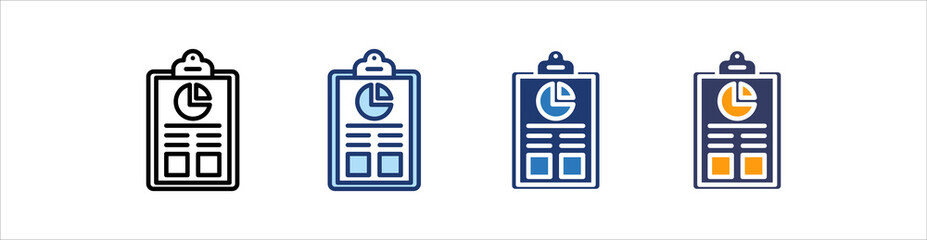 Sheet Icon Set Multiple Style Collection