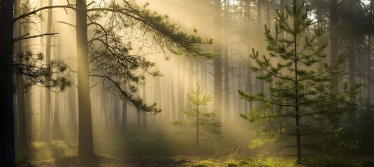 morning in the forest