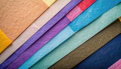 たくさんの種類の色の和紙