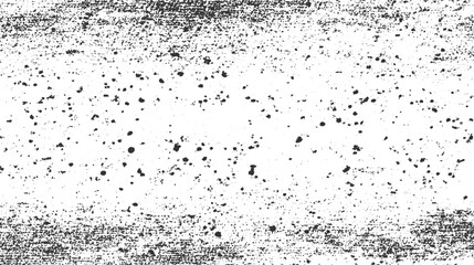 Black ink splatters and speckles on a white textured background vector