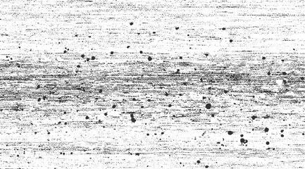 Black ink splatters and horizontal lines on white textured background abstract