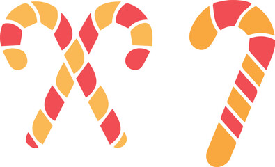 Vibrant candy illustration with a playful and sweet design