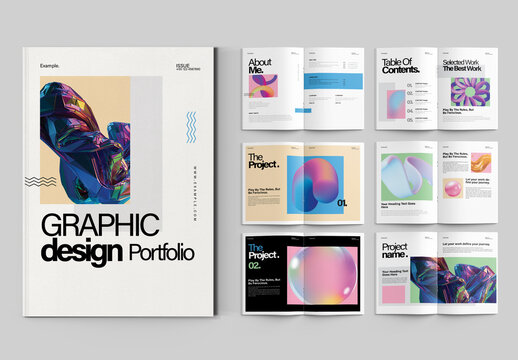 Modern Graphic Design Portfolio Layout Template
