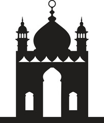 Islamic Miner silhouette image .