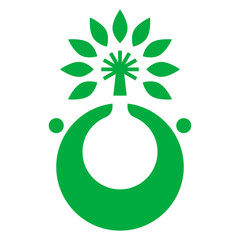 Protect tree and nature logo icon vector design