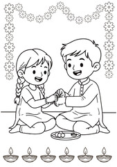 Festival colouring creative