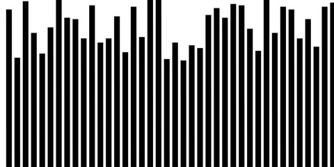 Abstract Vector Illustration Featuring Dynamic Random Black Diagonal Lines on a Clean White Background.
