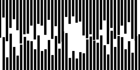 Abstract Vector Illustration Featuring Dynamic Random Black Diagonal Lines on a Clean White Background.
