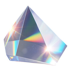 Glass Prism Triangular Reflecting Light Dispersion and Rainbow Spectrum Color Science Education Optical Experiment Physics Demonstration Tool
