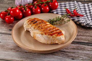 Grilled chicken breast fillet steak