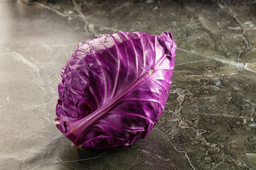 Ripe organic natural Violet cabbage