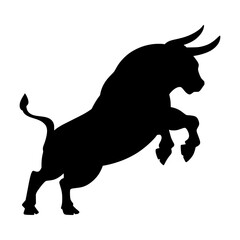 Bull silhouette illustration 