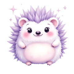 Kawaii Cloud-Shaped Animal Watercolor Clipart &ndash; Pastel Cute Cloud Panda, Bunny, Hedgehog, Owl, Fox, Seal, Kitten, Lamb, Elephant & Penguin &ndash; Soft Fluffy Pastel Creatures PNG