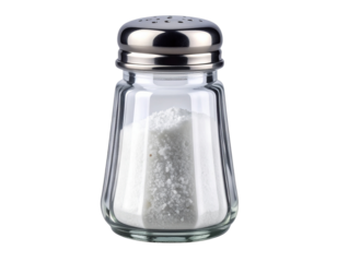  Salt Shaker Close-Up Isolated on Transparent Background.