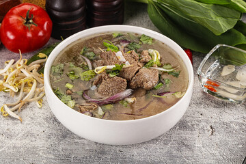 Vietnamese cuisine - Pho Bo soup with beef