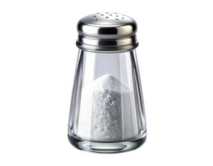 Stylized Kitchen Salt Shaker Illustration PNG on Transparent Background.