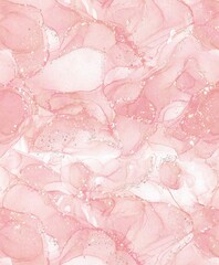 Alcohol ink pink rose marble abstract texture watercolor with glitter, can be used for background, wallpaper, poster, card, invitation, brochure design