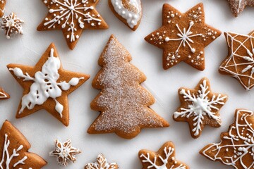 Festive Gingerbread Cookies - A Sweet Holiday Treat.
