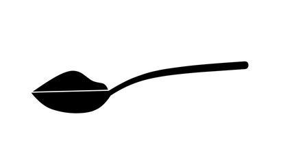measuring spoon icon vector on white background