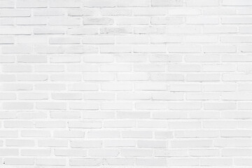 White grunge brick wall texture background