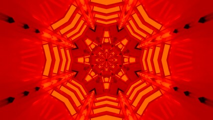 Dynamic tunnel video loop with bright red patterns for screensaver and live wallpaper display