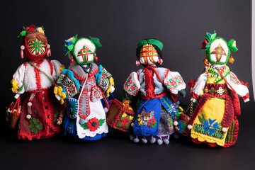 happy easter and motanka doll