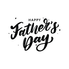 Happy Fathers Day Calligraphy Design for Greeting Card.