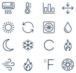 Collection of Weather and Climate Icons