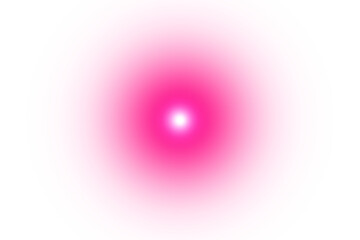 A glowing pink orb with a bright white center against a stark transport background creating contrast