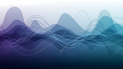 abstract blue wave background a
