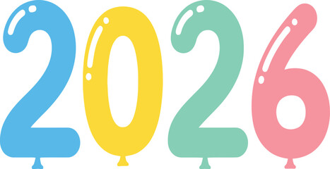 vektor happy new year 2026