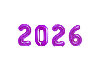 2026 New Year Vector, Balloon Number Illustration for Celebrations