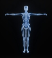 Obraz premium 3d rendered illustration of a human skeleton