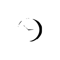 vector illustration of an hand drawn watch, wall clock 