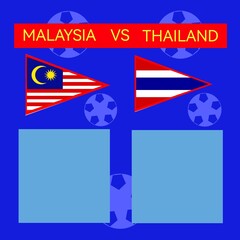 business card template, Tournament scoreboard, Malaysia versus Thailand 