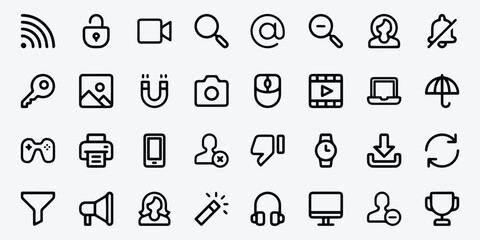 Modern UI Linear Icon Pack