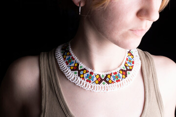 Silianka - Ukraine necklace from beads