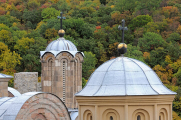 Domes of the Church in Manasija monastery