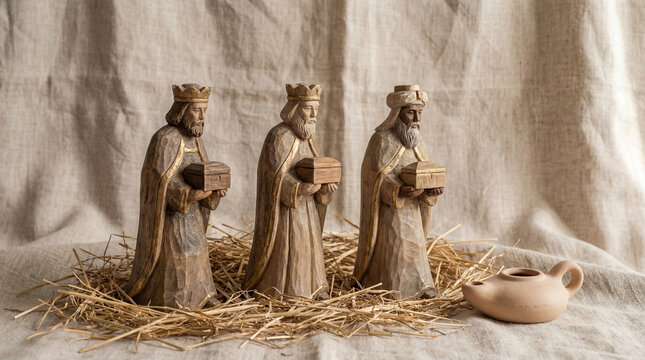 Figuras de los tres reyes magos