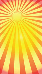 Obraz premium An abstract vector illustration of a bright orange and yellow sunburst with rays for a warm summer design