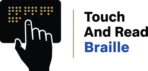 Touch and read braille accessible education and information for visually impaired individuals
