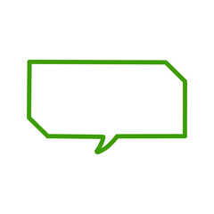 Wide Speech Bubble Outline / 横長スタイルのふきだし枠	